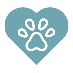 Heart with paw print