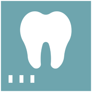 Tooth, dental X-ray style